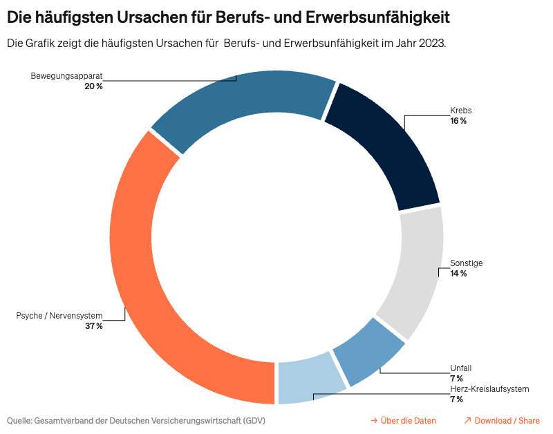 Berufsunfähgikeitsversicherung-Bamberg-Ursachen